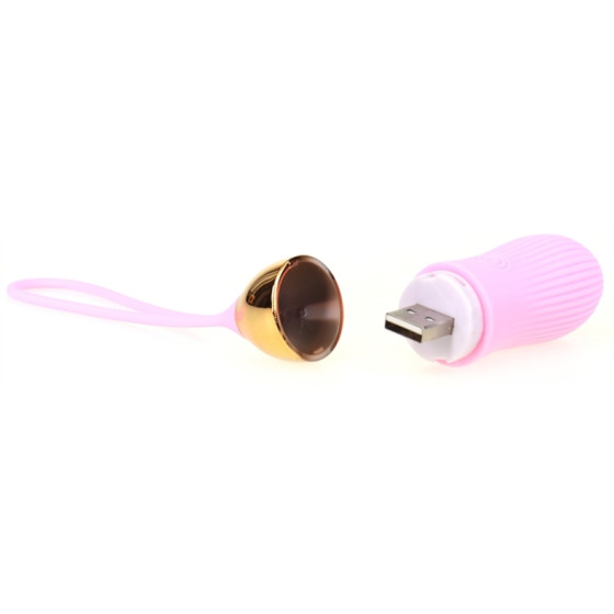 Oeuf vibrant Stripe Sex 8.5 x 3cm Rose