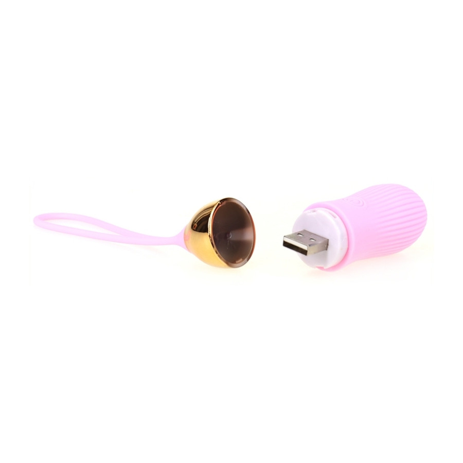 Oeuf vibrant Stripe Sex 8.5 x 3cm Rose