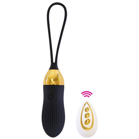 Oeuf vibrant Stripe Sex 8.5 x 3cm Noir