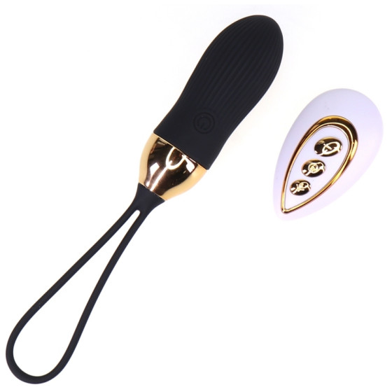 Oeuf vibrant Stripe Sex 8.5 x 3cm Noir
