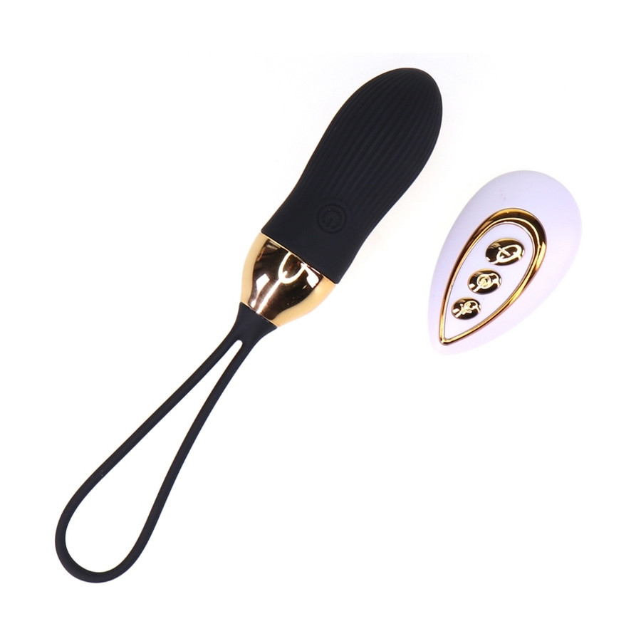 Oeuf vibrant Stripe Sex 8.5 x 3cm Noir