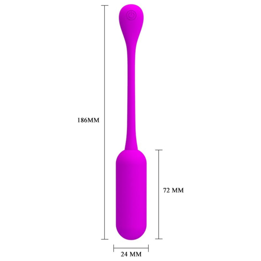 Oeuf vibrant Lechies Pretty Love 7 x 2.4cm Violet