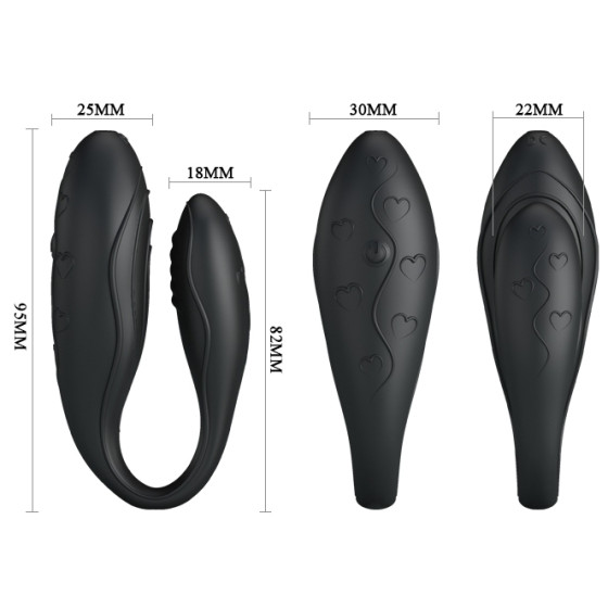Sextoy pour couple Indulgence Plus - Noir