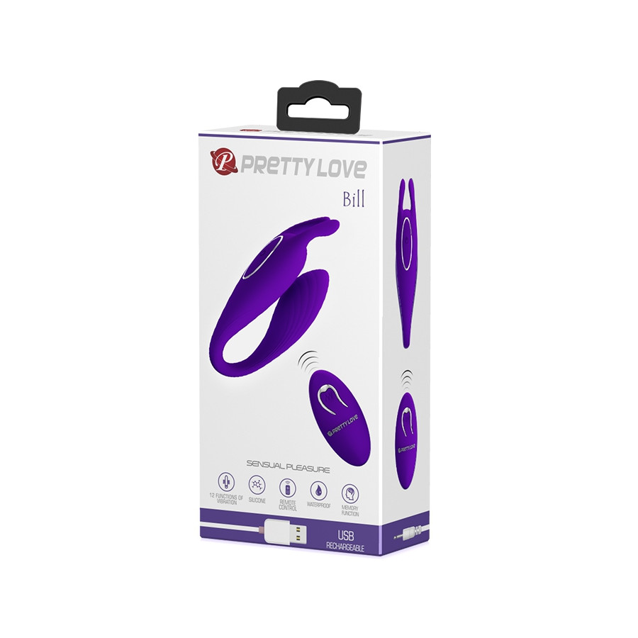 Stimulateur de clitoris Bill Pretty Love 10 x 3.3 cm Violet