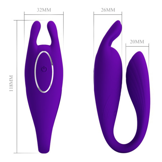 Stimulateur de clitoris Bill Pretty Love 10 x 3.3 cm Violet