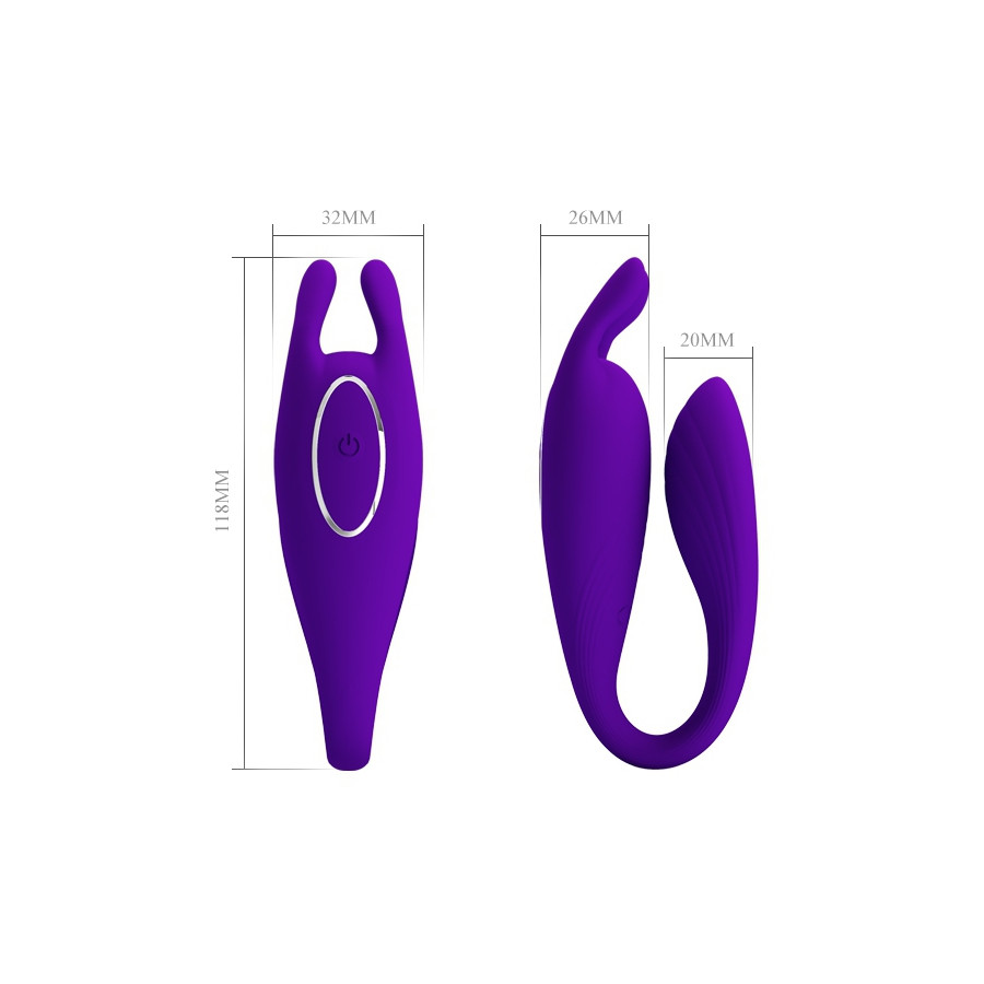Stimulateur de clitoris Bill Pretty Love 10 x 3.3 cm Violet