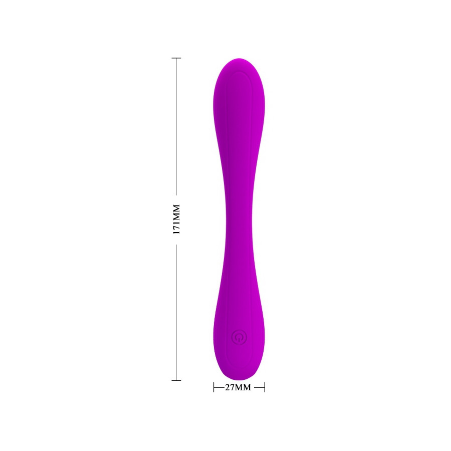 Vibromasseur souple Yedda Pretty Love 17 x 2.7 cm Violet