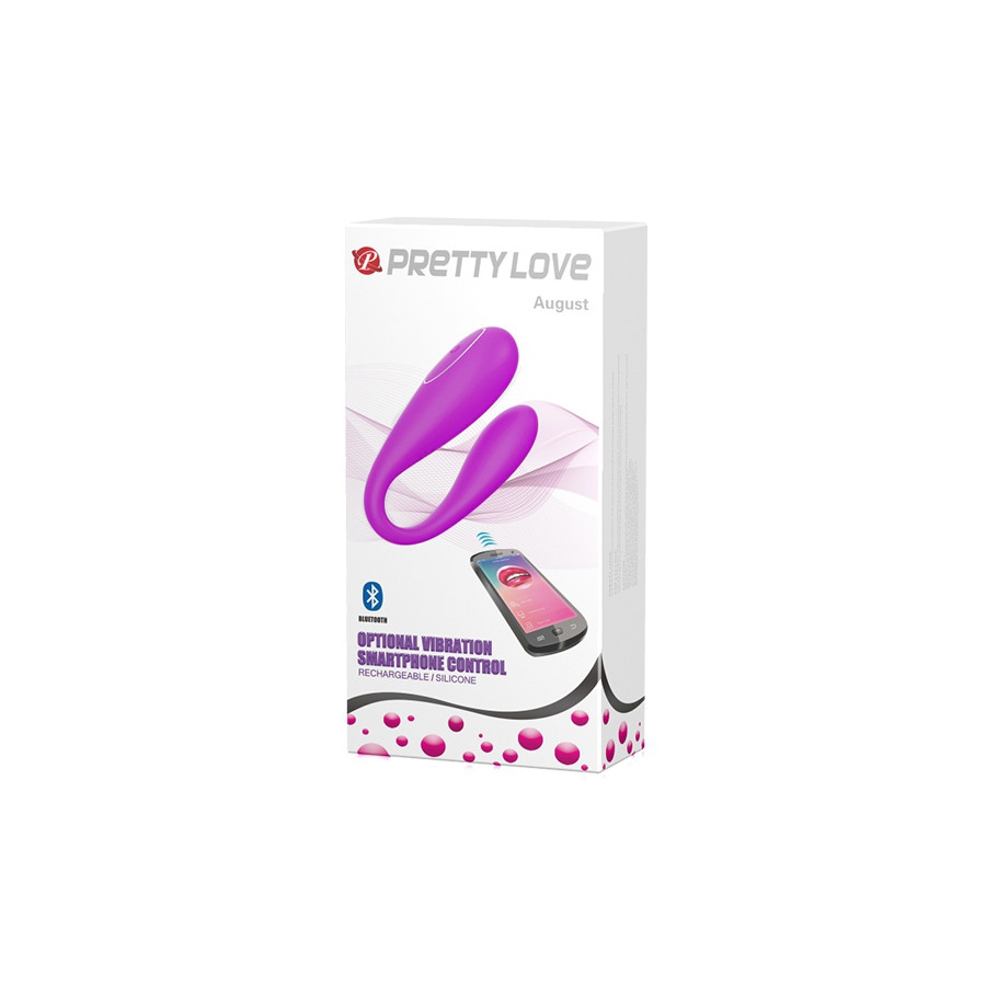 Stimuateur de clitoris connecté August Pretty Love 7 x 2.5 cm Violet
