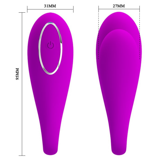 Stimuateur de clitoris connecté August Pretty Love 7 x 2.5 cm Violet