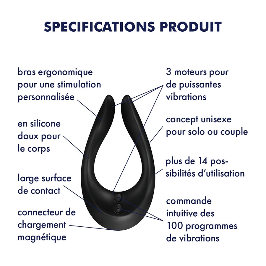 Satisfyer PARTNER Multifun 2 Noir
