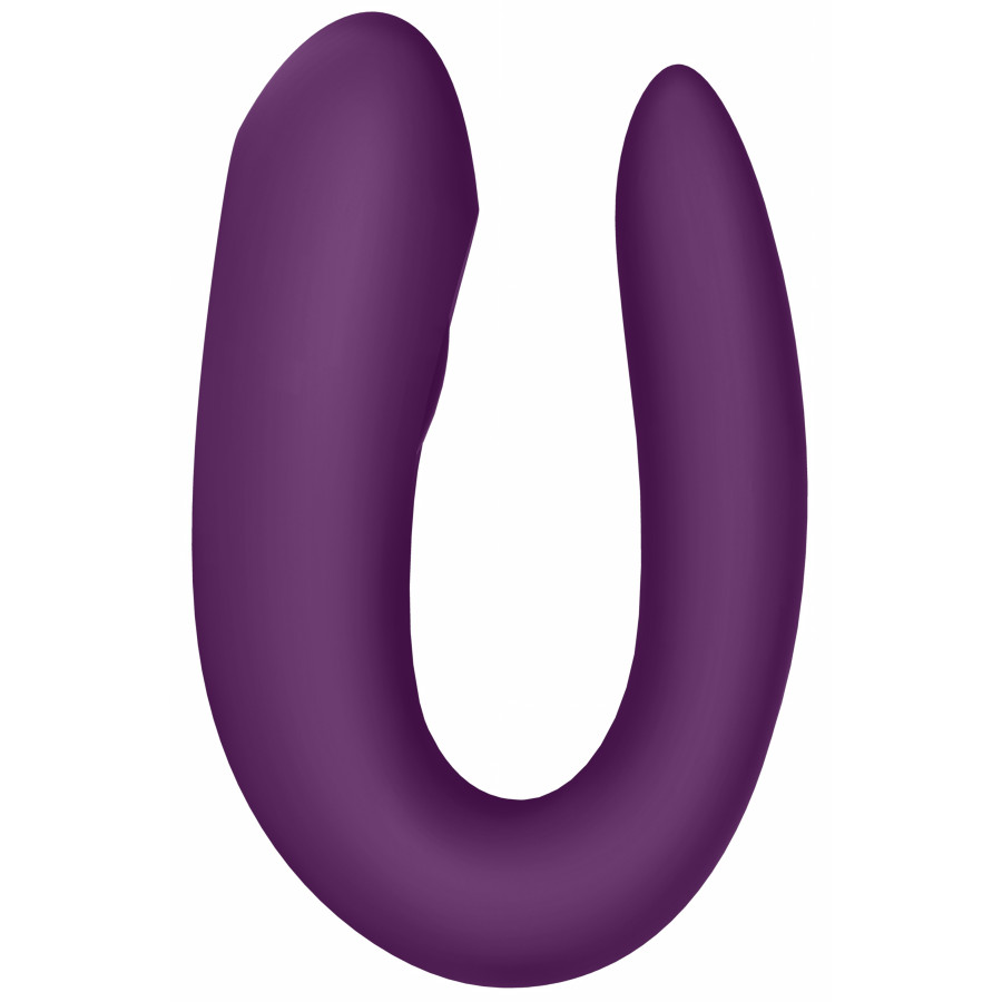Stimulateur connecté Double Joy Satisfyer Mauve