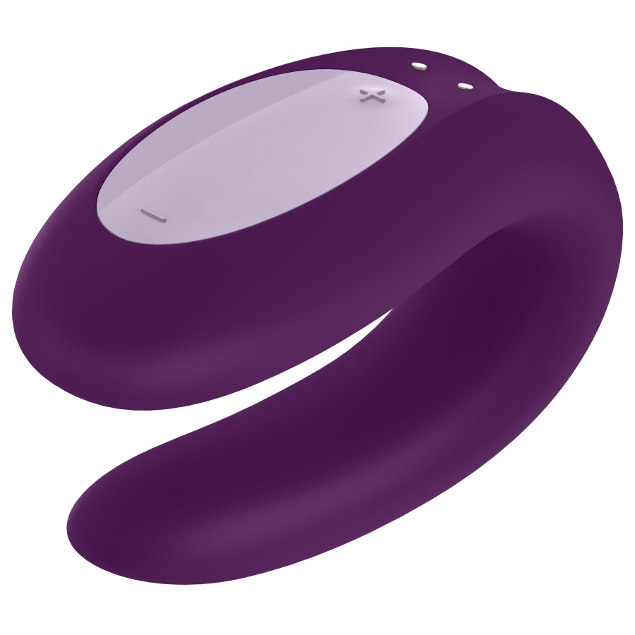 Stimulateur connecté Double Joy Satisfyer Mauve