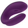 Stimulateur connecté Double Joy Satisfyer Mauve