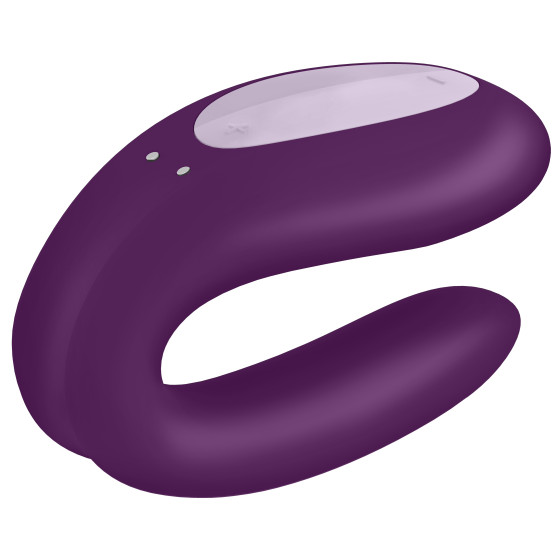 Stimulateur connecté Double Joy Satisfyer Mauve