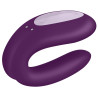 Stimulateur connecté Double Joy Satisfyer Mauve