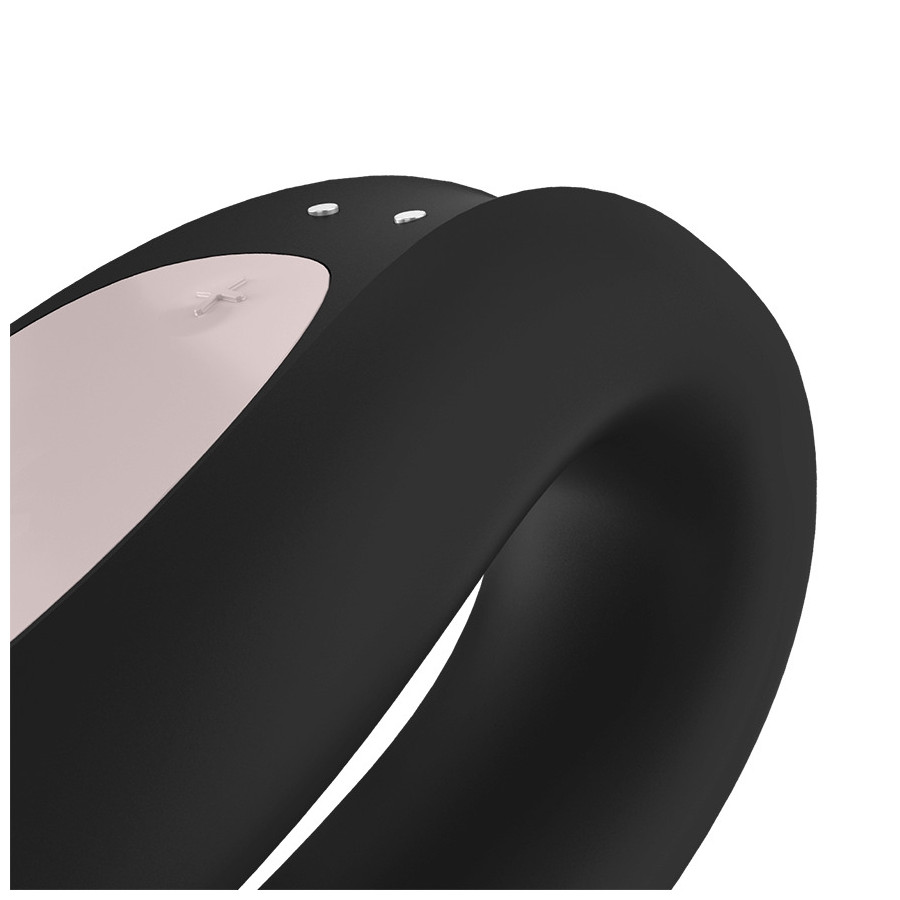 Stimulateur connecté Double Joy Satisfyer Noir