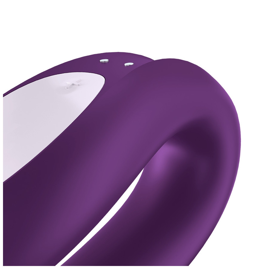 Stimulateur connecté Double Joy Satisfyer Mauve