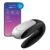 Double stimulateur connecté Double Fun Satisfyer Noir