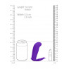 Stimulateur vibrant LEON 8.5 x 3cm Violet