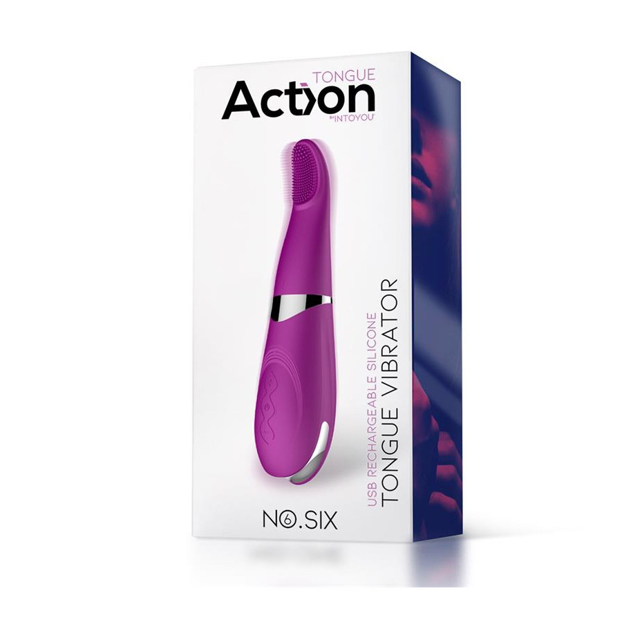 Stimulateur de clitoris Tongue Vibrator 19cm Violet