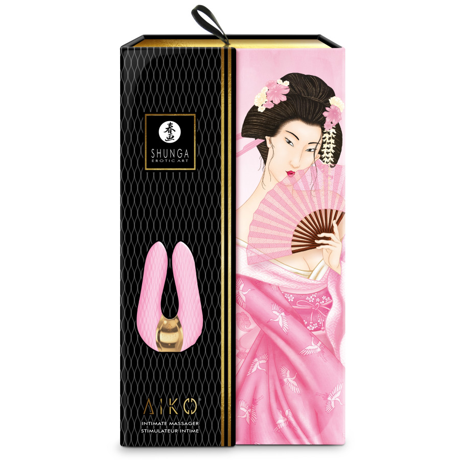 Double stimulateur intime Shunga Aiko Rose