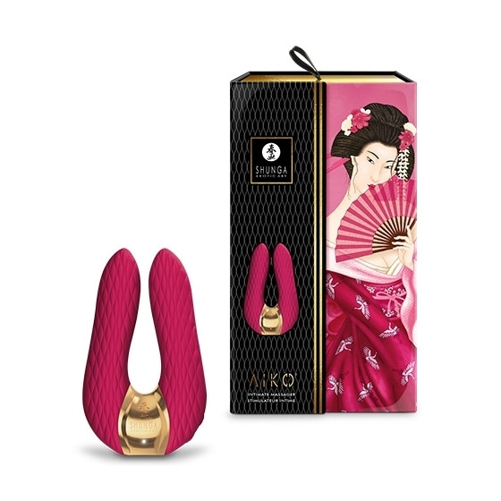 Double stimulateur intime Shunga AIKO Framboise