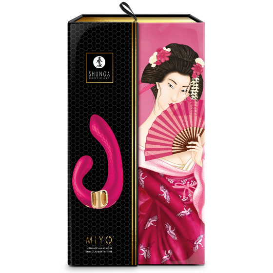 Double Stimulateur intime Shunga Miyo Framboise