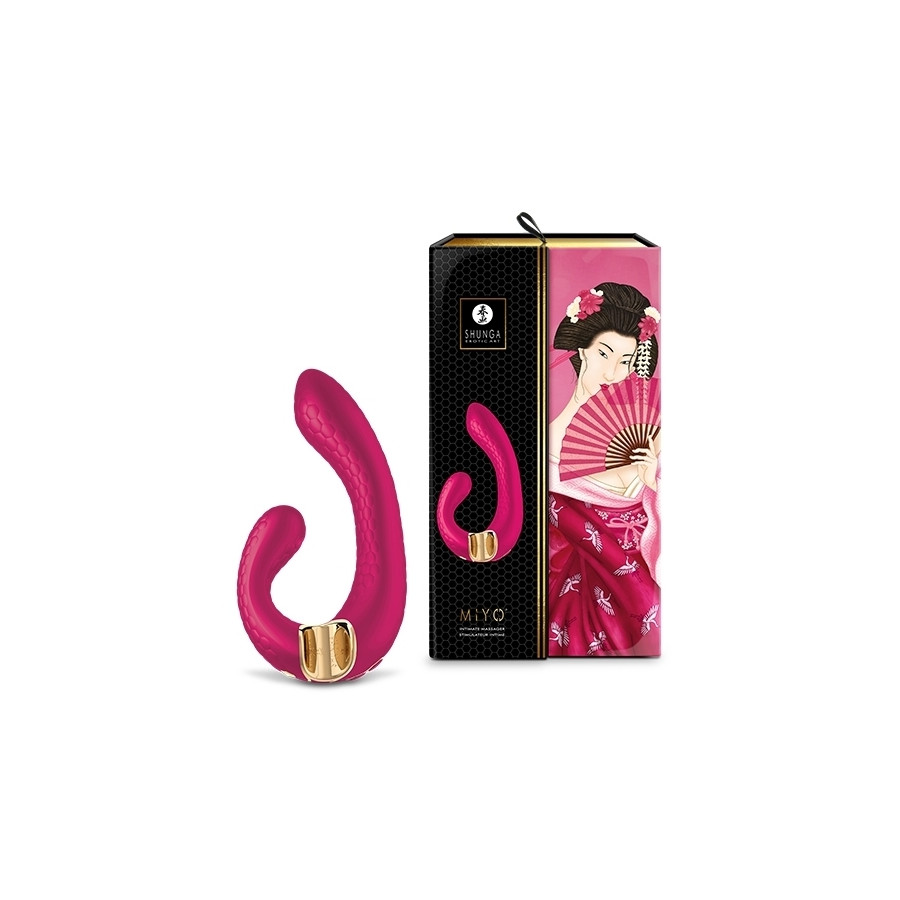 Double Stimulateur intime Shunga Miyo Framboise