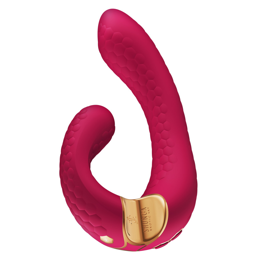 Double Stimulateur intime Shunga Miyo Framboise
