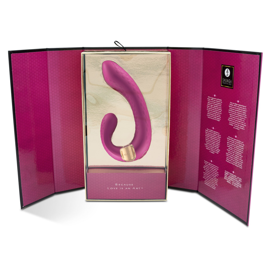 Double Stimulateur intime Shunga Miyo Framboise