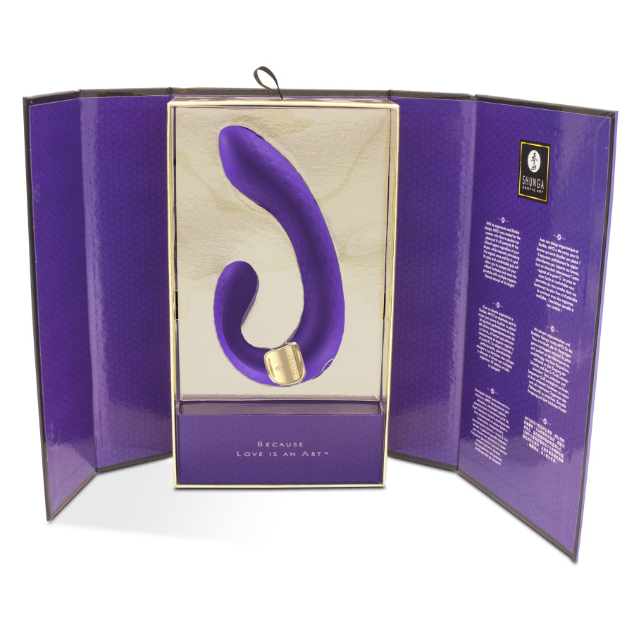 Double stimulateur intime Shunga Miyo Violet