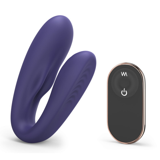 Stimulateur vibrant pour couple Match Up Love to Love Indigo