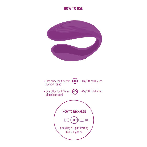 Stimulateur pour Couple Bound Love Violet