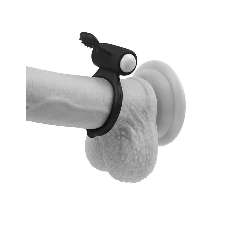 Anneau Vibrant Power Clit HEART – Noir