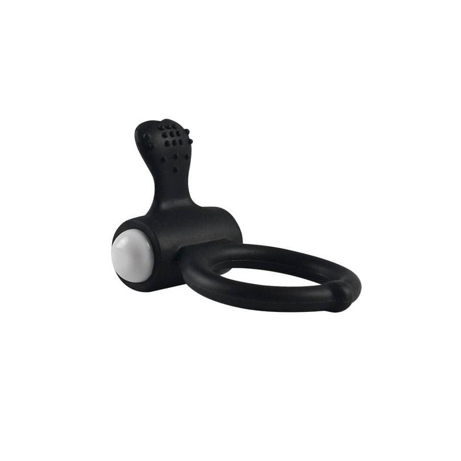Anneau Vibrant Power Clit HEART – Noir