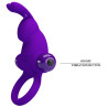 Cockring vibrant Dick Rabbit Pretty Love 30mm Violet