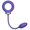 Cockring + Plug vibrant Eclipse Hueman 6.5 x 3cm - Diamètre 45mm