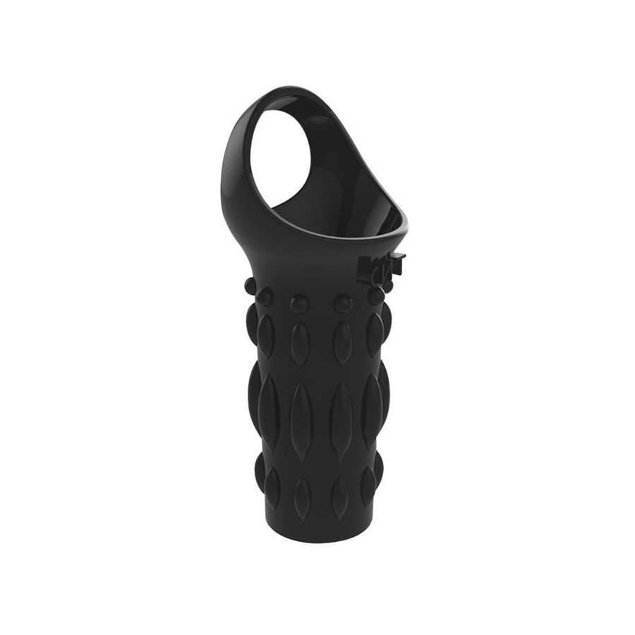 Etui pour Pénis Texturé Noir 8 x 3.8cm