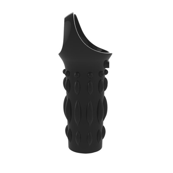 Etui pour Pénis Texturé Noir 8 x 3.8cm