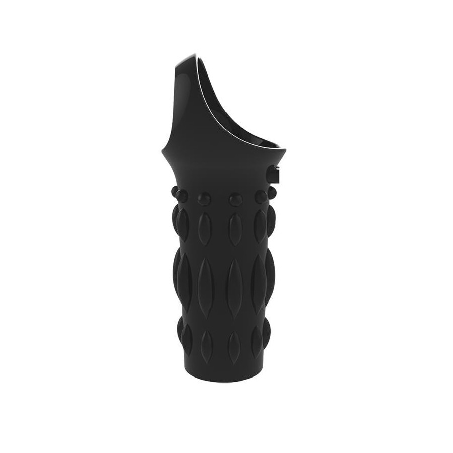 Etui pour Pénis Texturé Noir 8 x 3.8cm