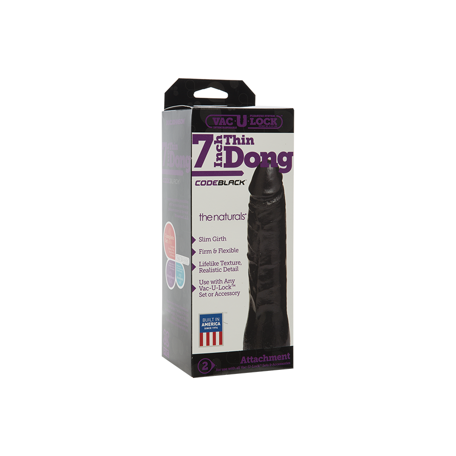 Gode Vac-U-Lock Thin 18 x 5cm Noir