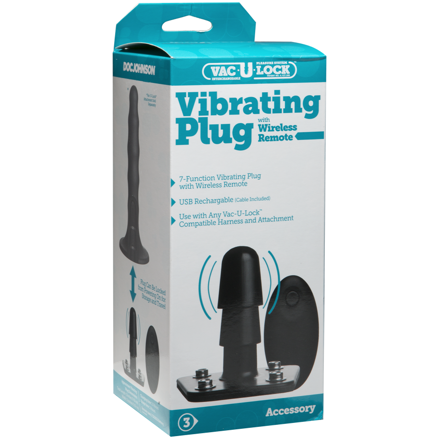 Embout vibrant Vac-U-lock avec télécommande