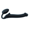 Gode + plug STRAP-ON-ME Bendable M 16 x 4 cm Noir