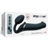 Gode Vibrant Strap-On 3 Moteurs L 16 x 3.7 cm Noir