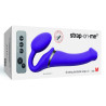 Gode vibrant STRAP-ON 3 Moteurs M 16 x 3.5 cm Violet