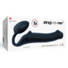 Gode + Plug STRAP-ON-ME Bendable L 16 x 3.7 cm Noir