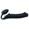 Gode + Plug STRAP-ON-ME Bendable XL 16 x 4.5 cm Noir