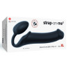 Gode + Plug STRAP-ON-ME Bendable XL 16 x 4.5 cm Noir