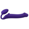 Gode + Plug STRAP-ON-ME Bendable L 16 x 3.7 cm Violet
