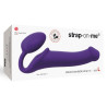 Gode + Plug STRAP-ON-ME Bendable L 16 x 3.7 cm Violet
